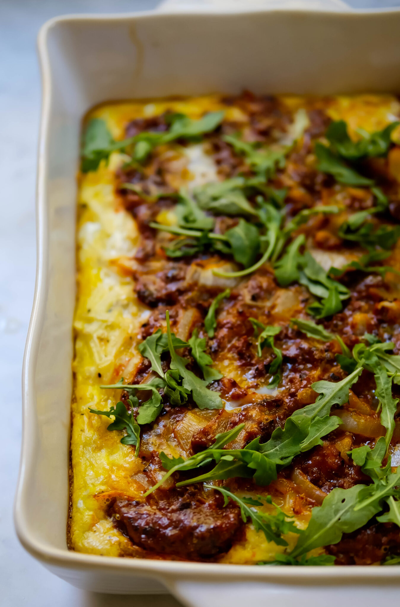 hashbrown and chorizo breakfast bake