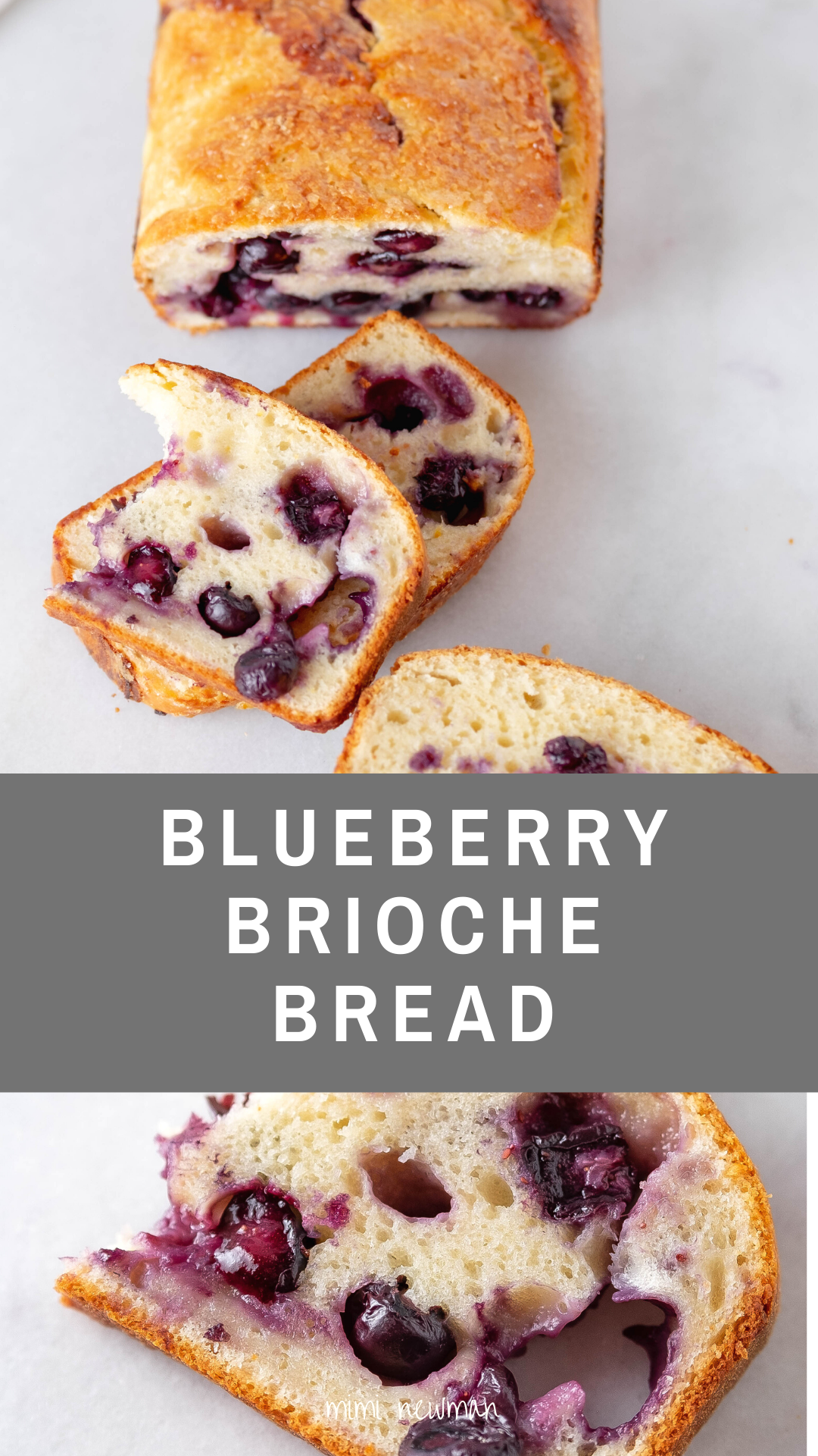 Blueberry Brioche Bread