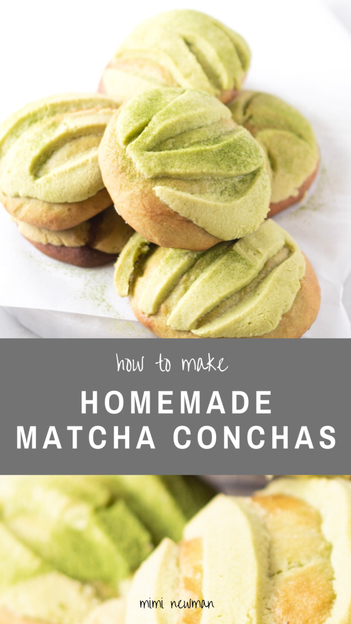 How To Make Matcha Conchas (Matcha Pan Dulce)