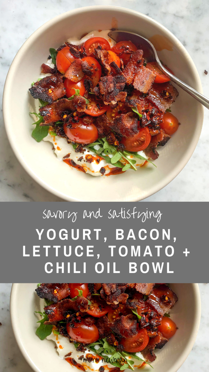 Savory BLT Yogurt Bowl with Chili Oil